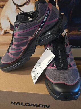 Size 13 Salomon XT-Pathway 2 Iridescent Pack L47795400 Mens US Hiking Shoes NEW